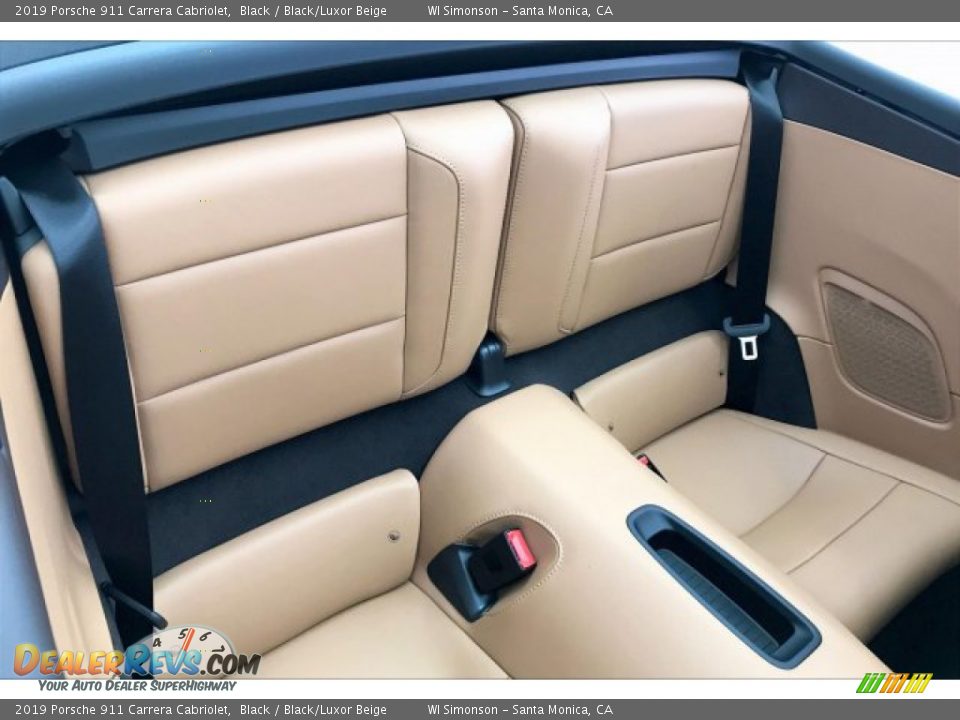 Rear Seat of 2019 Porsche 911 Carrera Cabriolet Photo #13