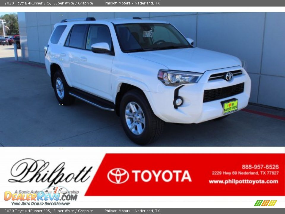 2020 Toyota 4Runner SR5 Super White / Graphite Photo #1