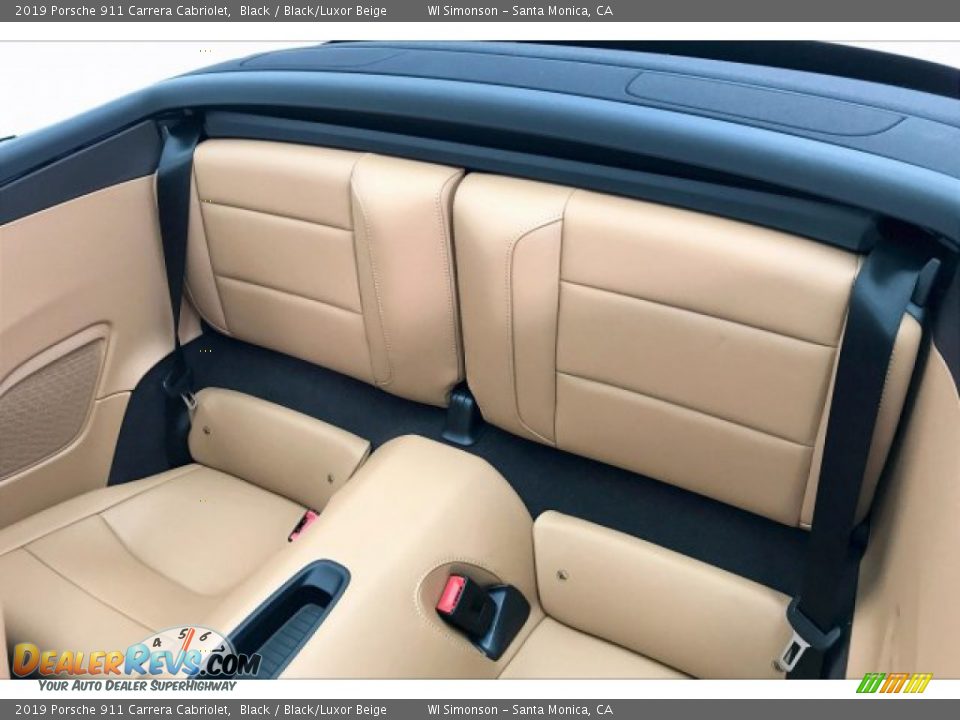 Rear Seat of 2019 Porsche 911 Carrera Cabriolet Photo #15