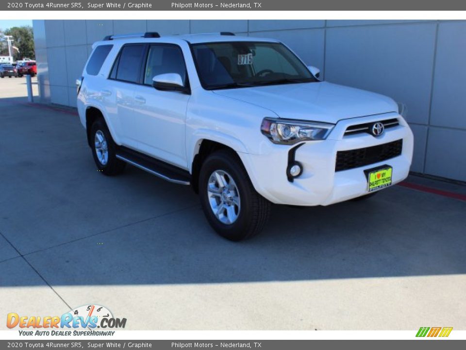 2020 Toyota 4Runner SR5 Super White / Graphite Photo #2