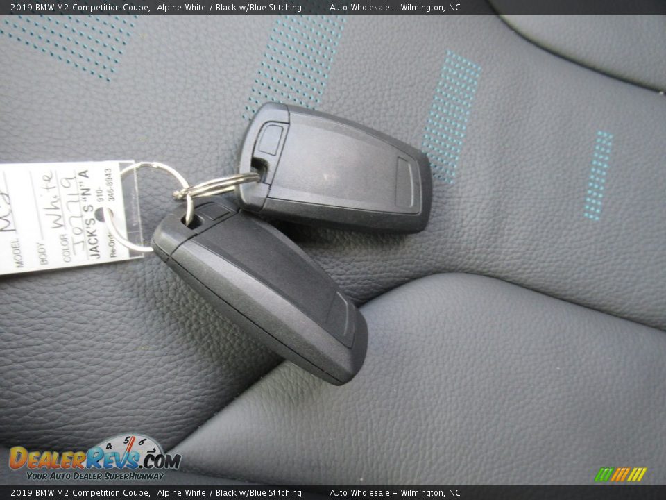 2019 BMW M2 Competition Coupe Alpine White / Black w/Blue Stitching Photo #20