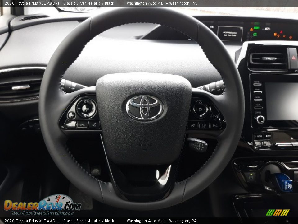 2020 Toyota Prius XLE AWD-e Steering Wheel Photo #6