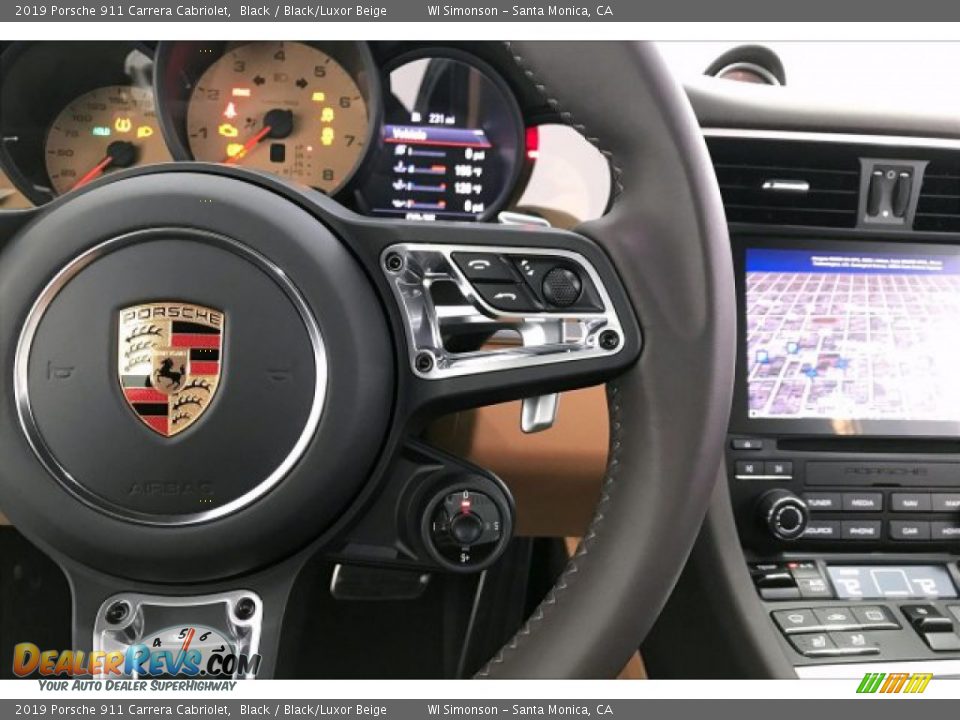 2019 Porsche 911 Carrera Cabriolet Steering Wheel Photo #19