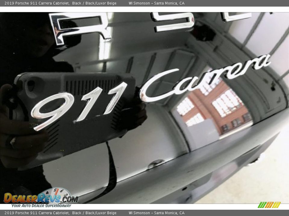 2019 Porsche 911 Carrera Cabriolet Black / Black/Luxor Beige Photo #27
