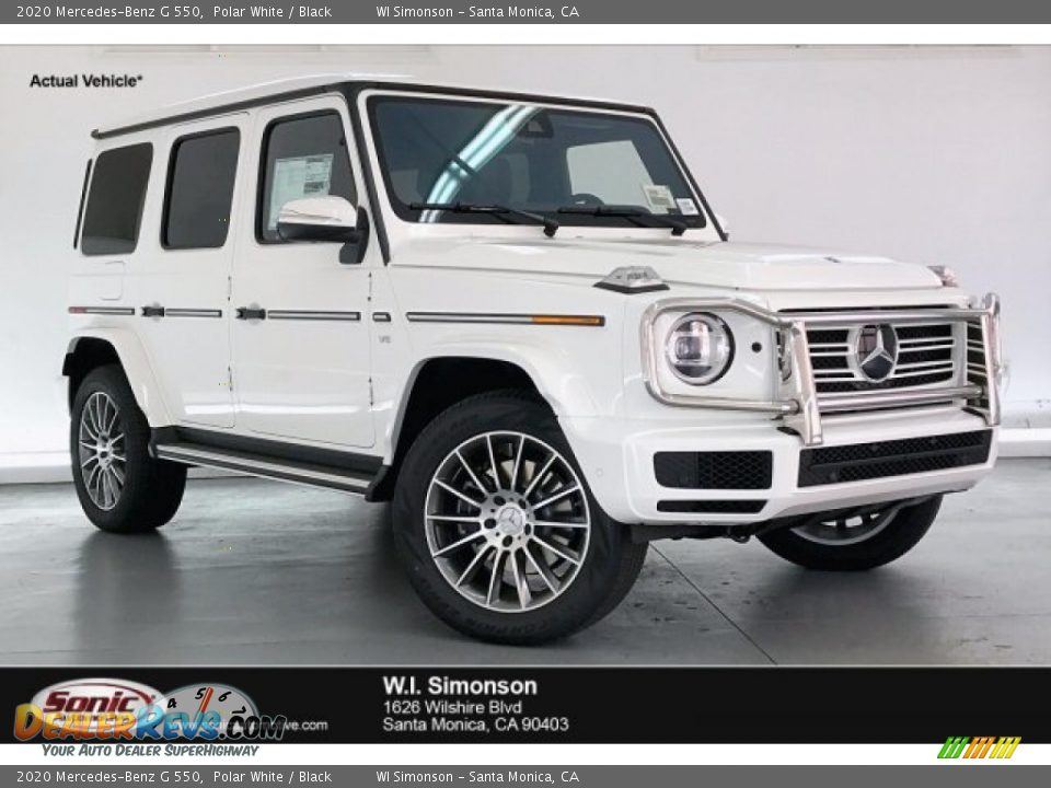 2020 Mercedes-Benz G 550 Polar White / Black Photo #1