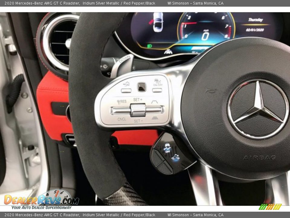 2020 Mercedes-Benz AMG GT C Roadster Steering Wheel Photo #16