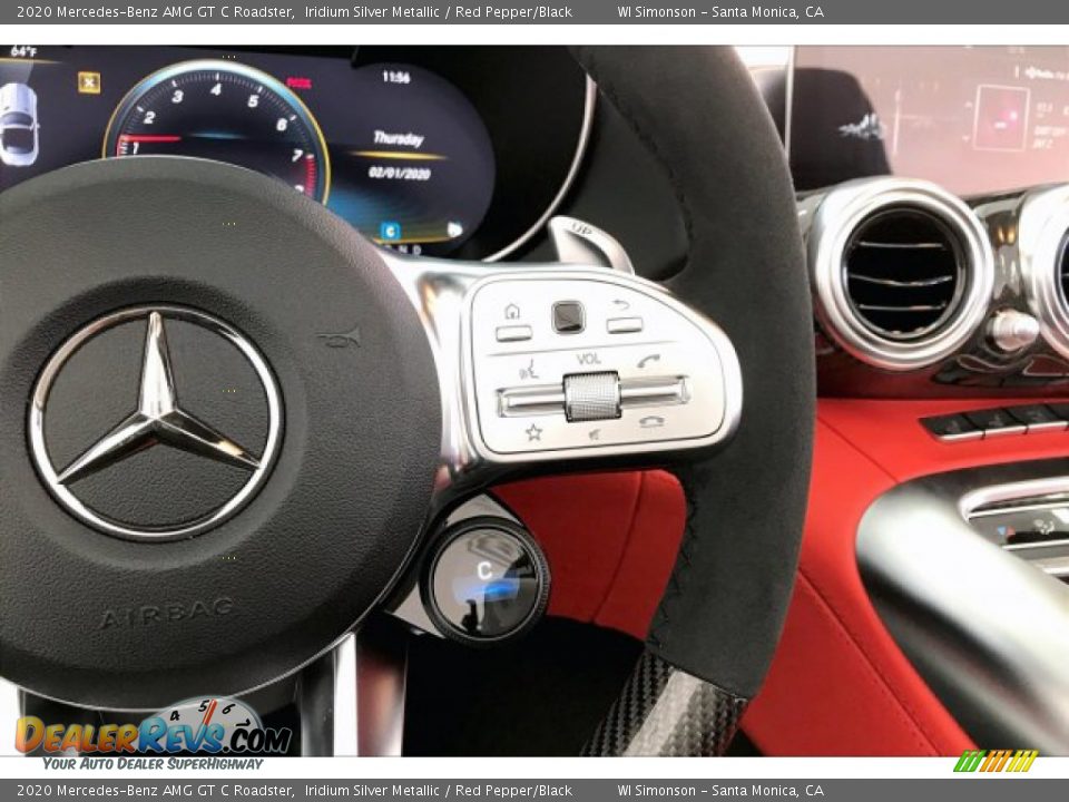 2020 Mercedes-Benz AMG GT C Roadster Steering Wheel Photo #17