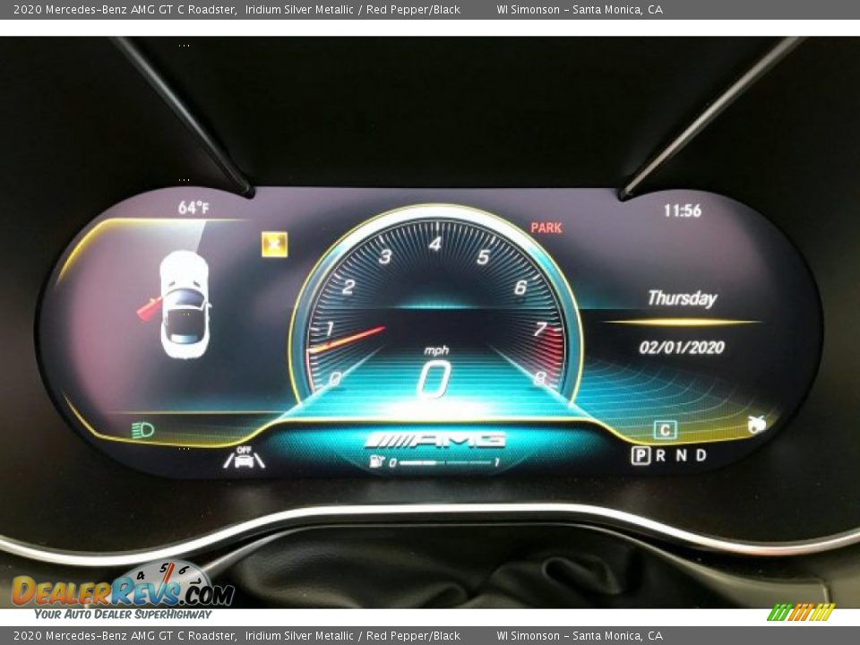 2020 Mercedes-Benz AMG GT C Roadster Gauges Photo #18