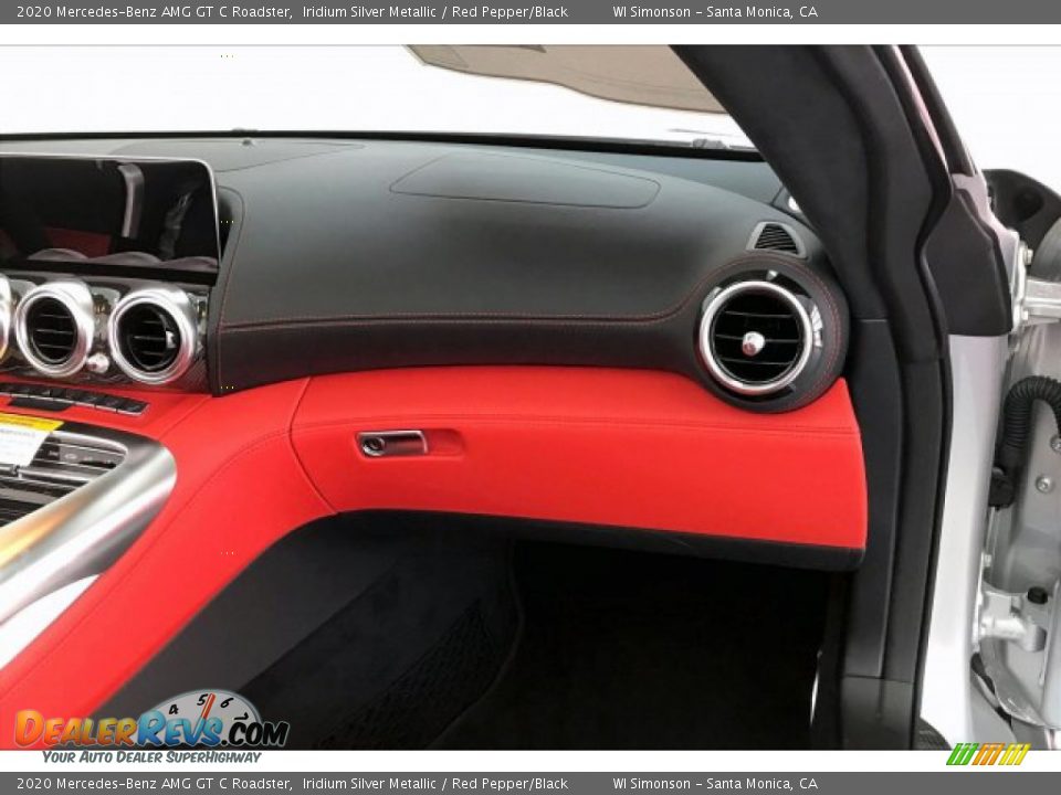 2020 Mercedes-Benz AMG GT C Roadster Iridium Silver Metallic / Red Pepper/Black Photo #26