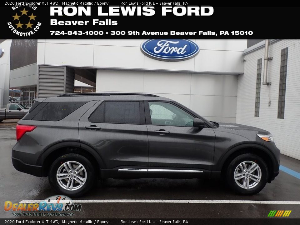 2020 Ford Explorer XLT 4WD Magnetic Metallic / Ebony Photo #1