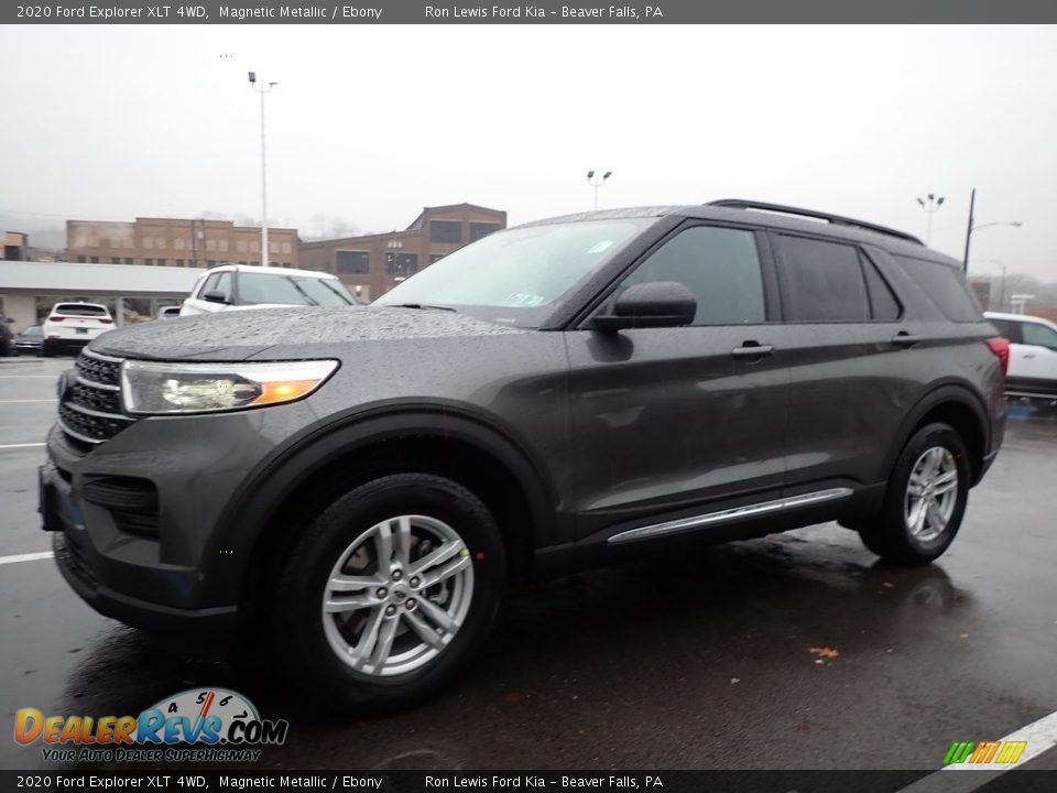 2020 Ford Explorer XLT 4WD Magnetic Metallic / Ebony Photo #8