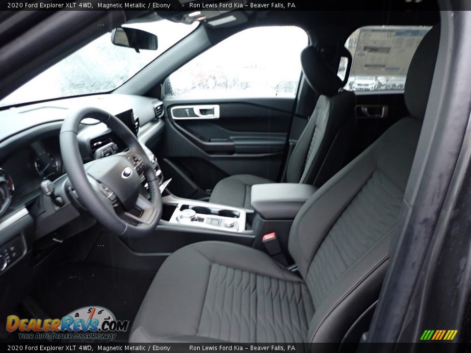 2020 Ford Explorer XLT 4WD Magnetic Metallic / Ebony Photo #14