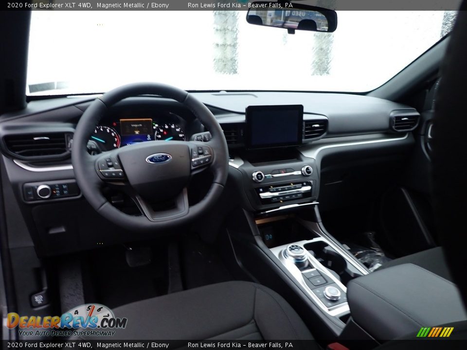 2020 Ford Explorer XLT 4WD Magnetic Metallic / Ebony Photo #17