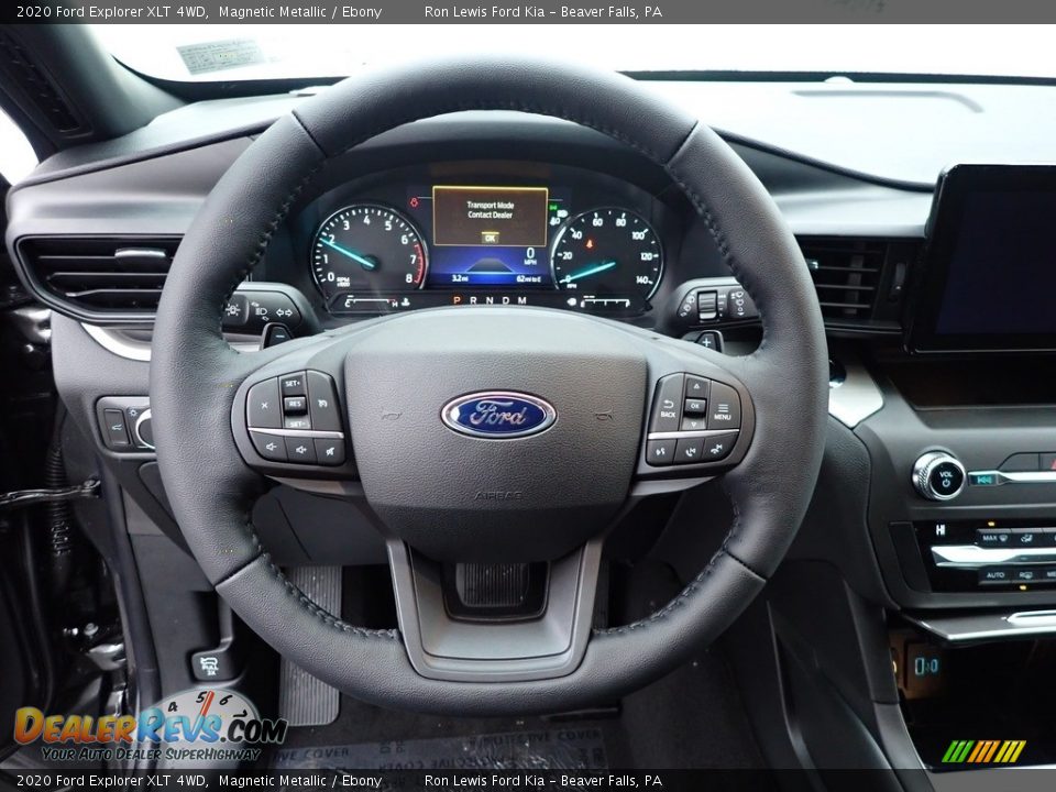 2020 Ford Explorer XLT 4WD Magnetic Metallic / Ebony Photo #19