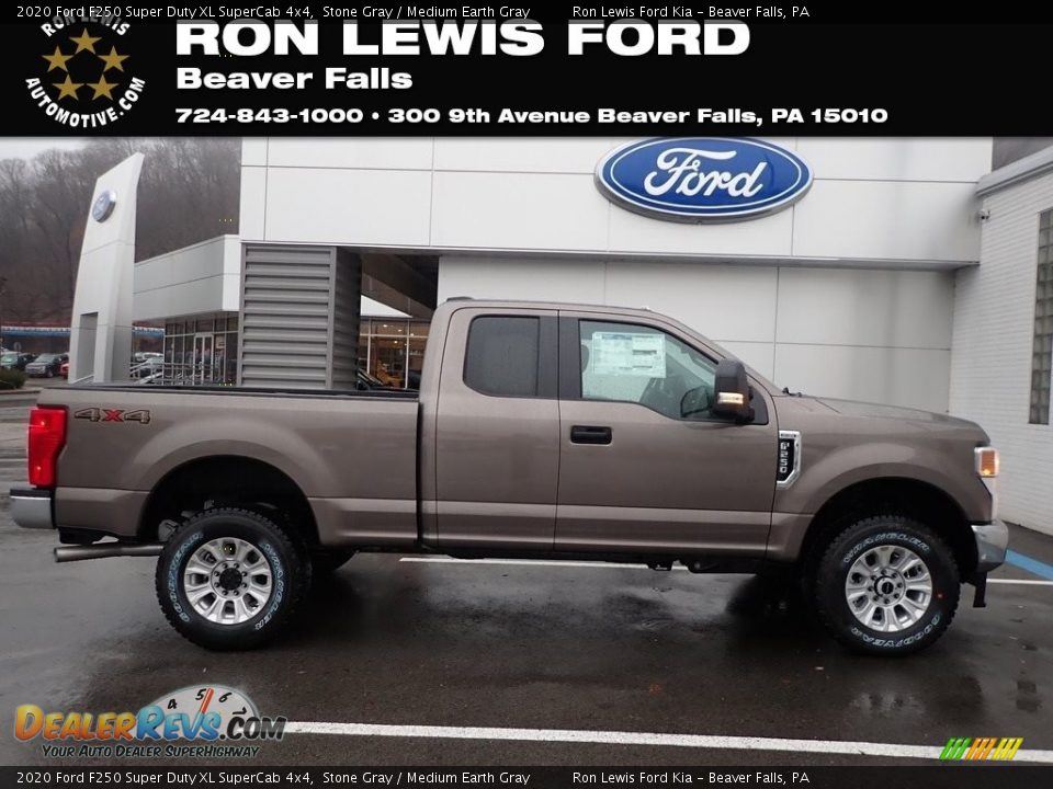 2020 Ford F250 Super Duty XL SuperCab 4x4 Stone Gray / Medium Earth Gray Photo #1