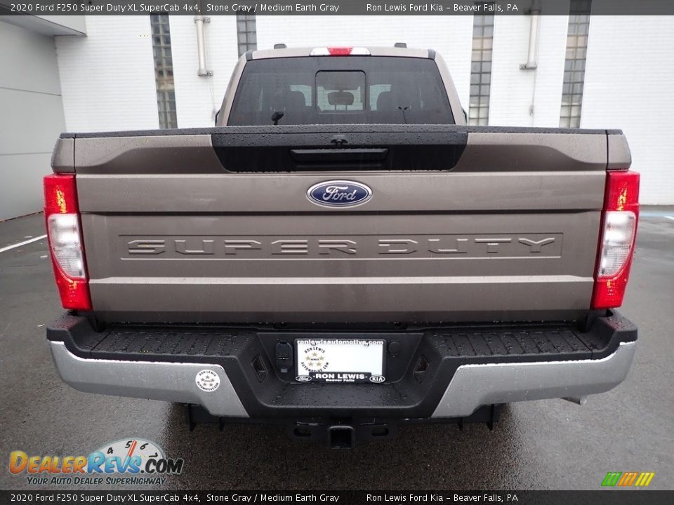 2020 Ford F250 Super Duty XL SuperCab 4x4 Stone Gray / Medium Earth Gray Photo #3