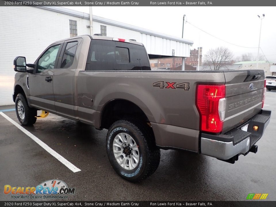 2020 Ford F250 Super Duty XL SuperCab 4x4 Stone Gray / Medium Earth Gray Photo #4