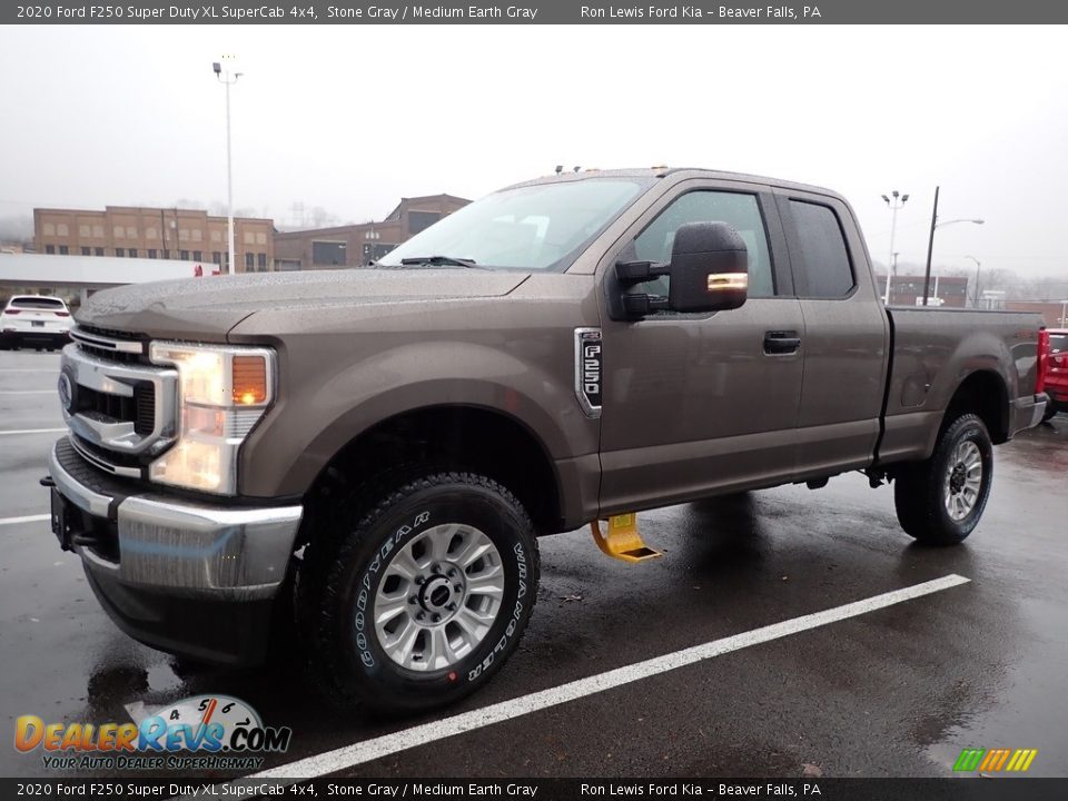 2020 Ford F250 Super Duty XL SuperCab 4x4 Stone Gray / Medium Earth Gray Photo #6