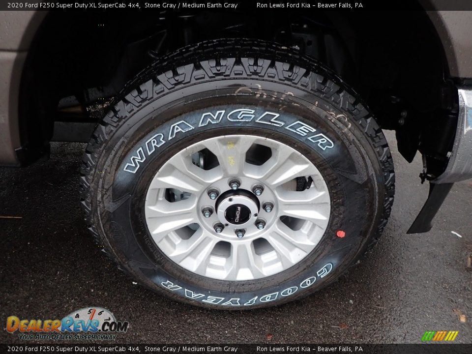 2020 Ford F250 Super Duty XL SuperCab 4x4 Stone Gray / Medium Earth Gray Photo #9