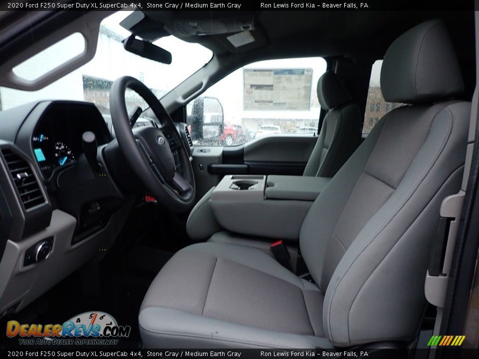 2020 Ford F250 Super Duty XL SuperCab 4x4 Stone Gray / Medium Earth Gray Photo #11