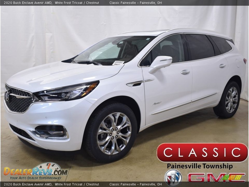 2020 Buick Enclave Avenir AWD White Frost Tricoat / Chestnut Photo #1