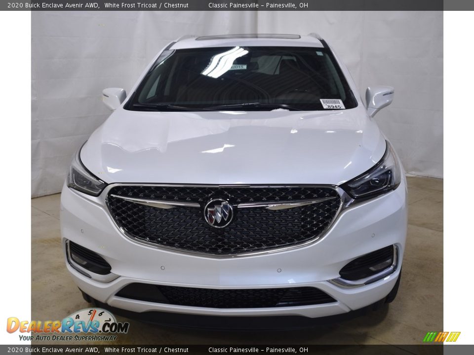 2020 Buick Enclave Avenir AWD White Frost Tricoat / Chestnut Photo #12