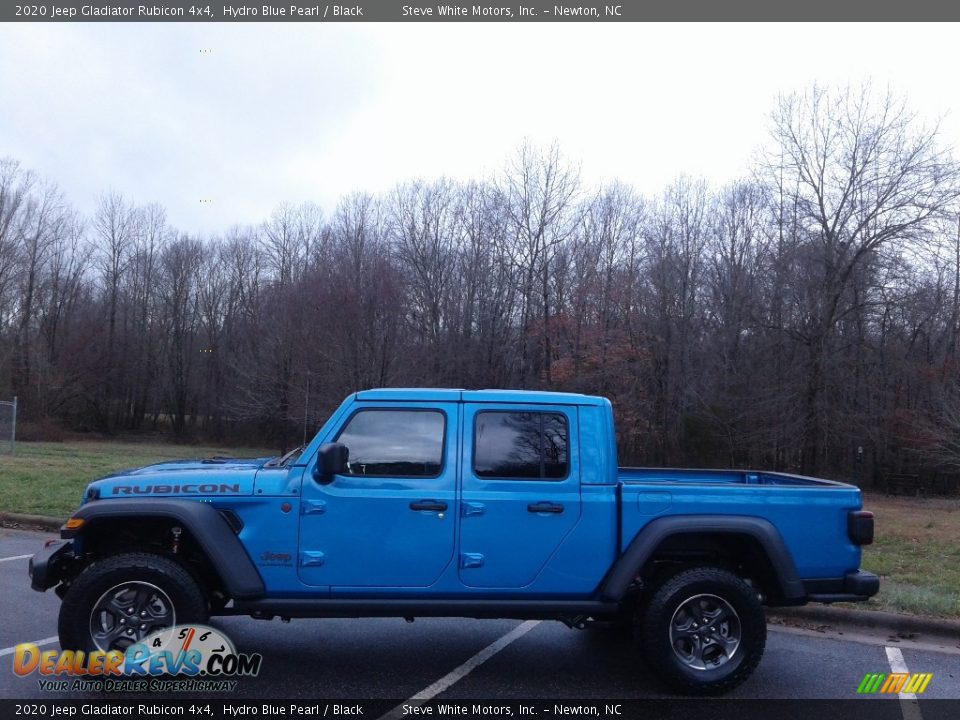 2020 Jeep Gladiator Rubicon 4x4 Hydro Blue Pearl / Black Photo #1