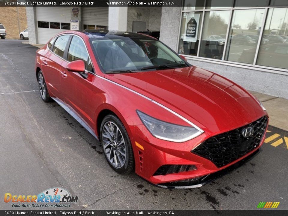 Front 3/4 View of 2020 Hyundai Sonata Limited Photo #2