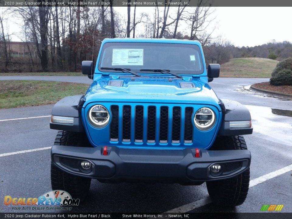 2020 Jeep Gladiator Rubicon 4x4 Hydro Blue Pearl / Black Photo #3