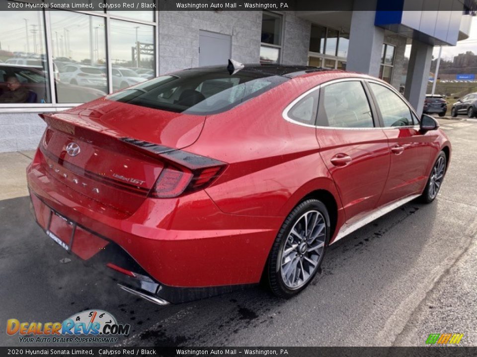 2020 Hyundai Sonata Limited Calypso Red / Black Photo #4