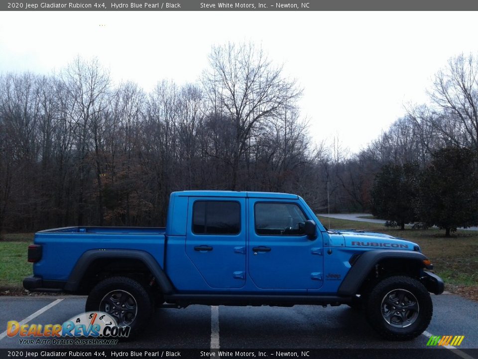 2020 Jeep Gladiator Rubicon 4x4 Hydro Blue Pearl / Black Photo #5