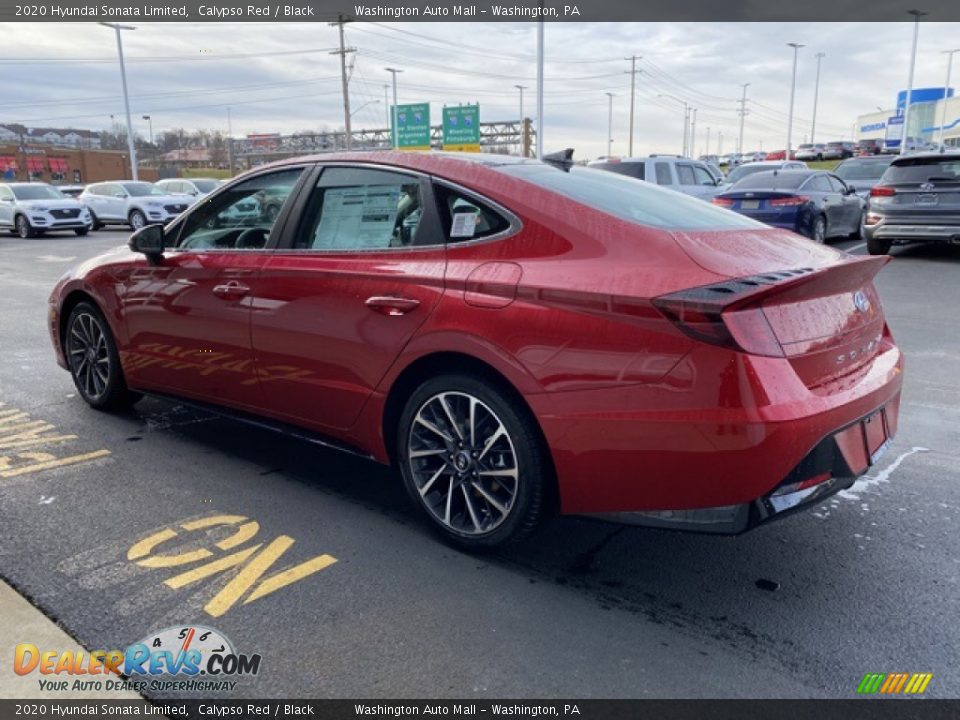2020 Hyundai Sonata Limited Calypso Red / Black Photo #6