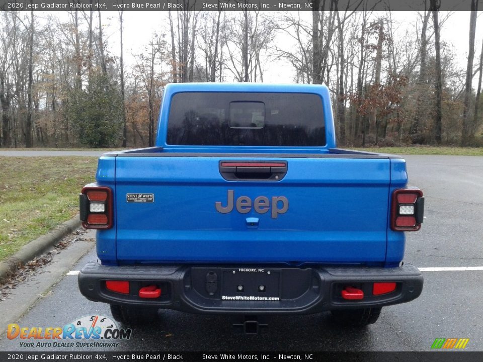 2020 Jeep Gladiator Rubicon 4x4 Hydro Blue Pearl / Black Photo #7