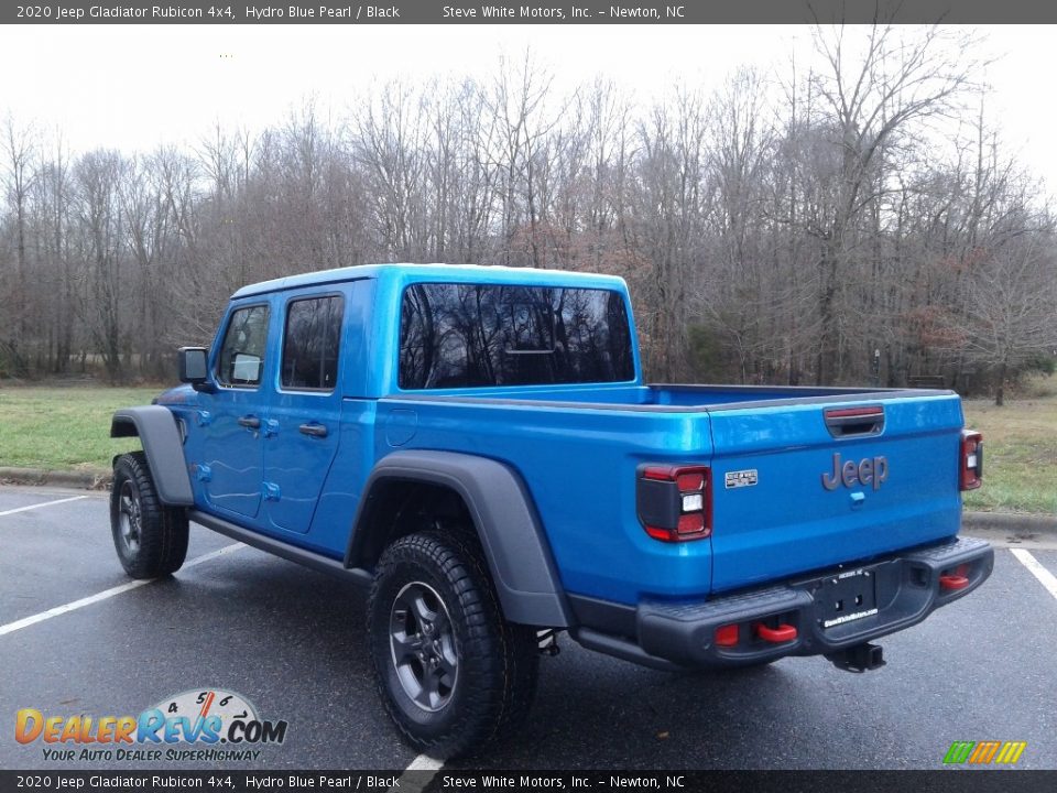 2020 Jeep Gladiator Rubicon 4x4 Hydro Blue Pearl / Black Photo #9