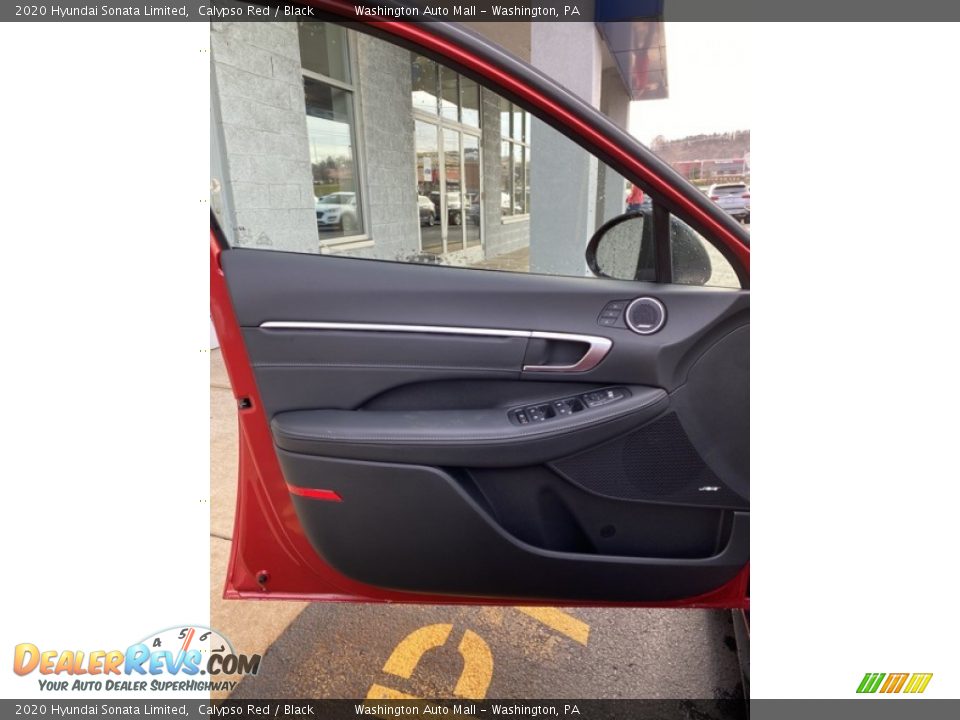 2020 Hyundai Sonata Limited Calypso Red / Black Photo #11