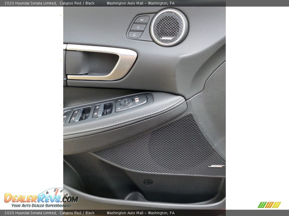 2020 Hyundai Sonata Limited Calypso Red / Black Photo #12