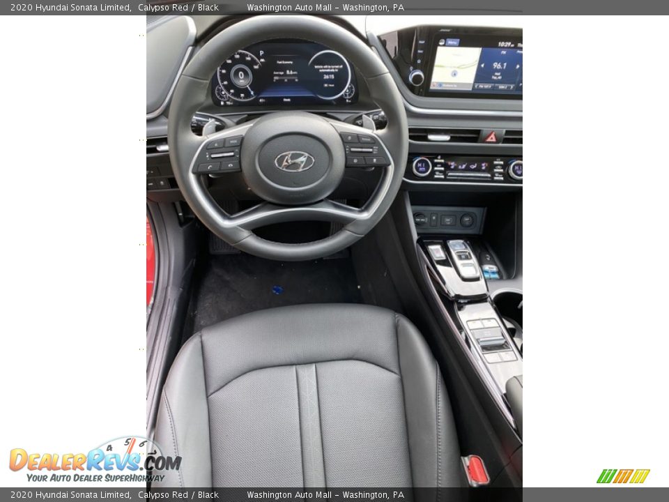 2020 Hyundai Sonata Limited Calypso Red / Black Photo #14