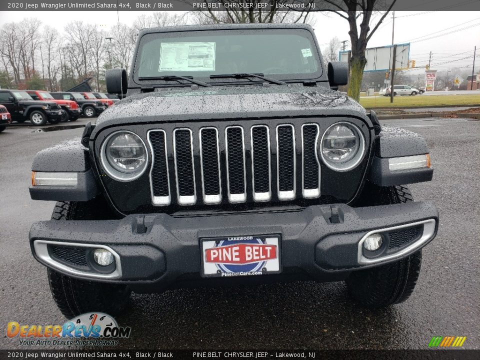 2020 Jeep Wrangler Unlimited Sahara 4x4 Black / Black Photo #2