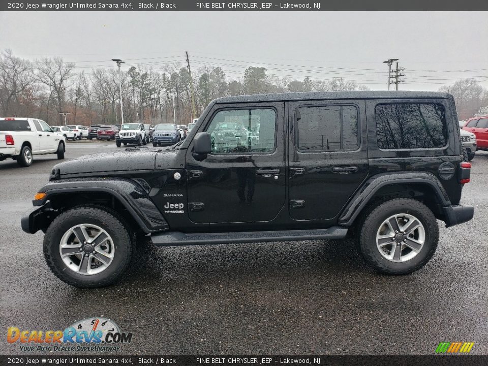 2020 Jeep Wrangler Unlimited Sahara 4x4 Black / Black Photo #3