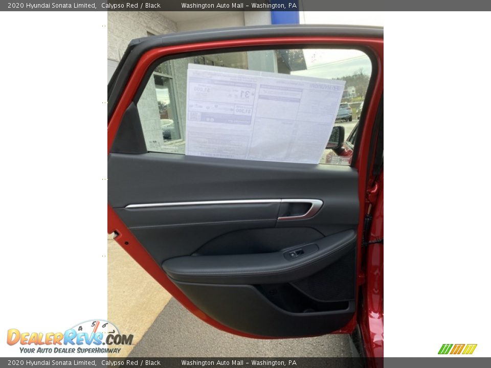 2020 Hyundai Sonata Limited Calypso Red / Black Photo #17