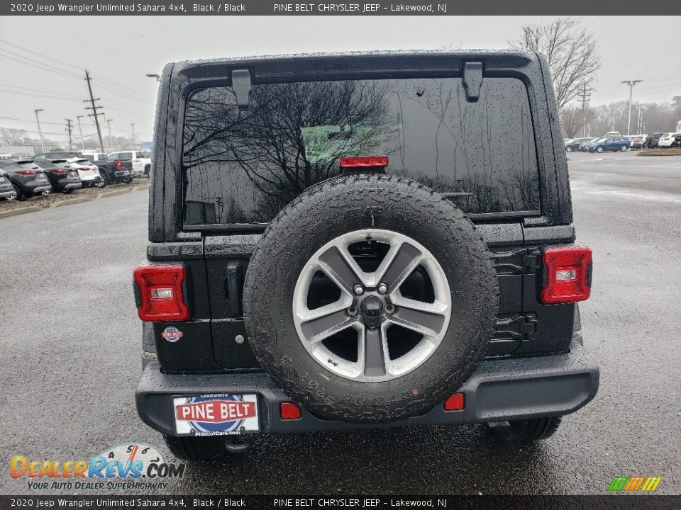 2020 Jeep Wrangler Unlimited Sahara 4x4 Black / Black Photo #5