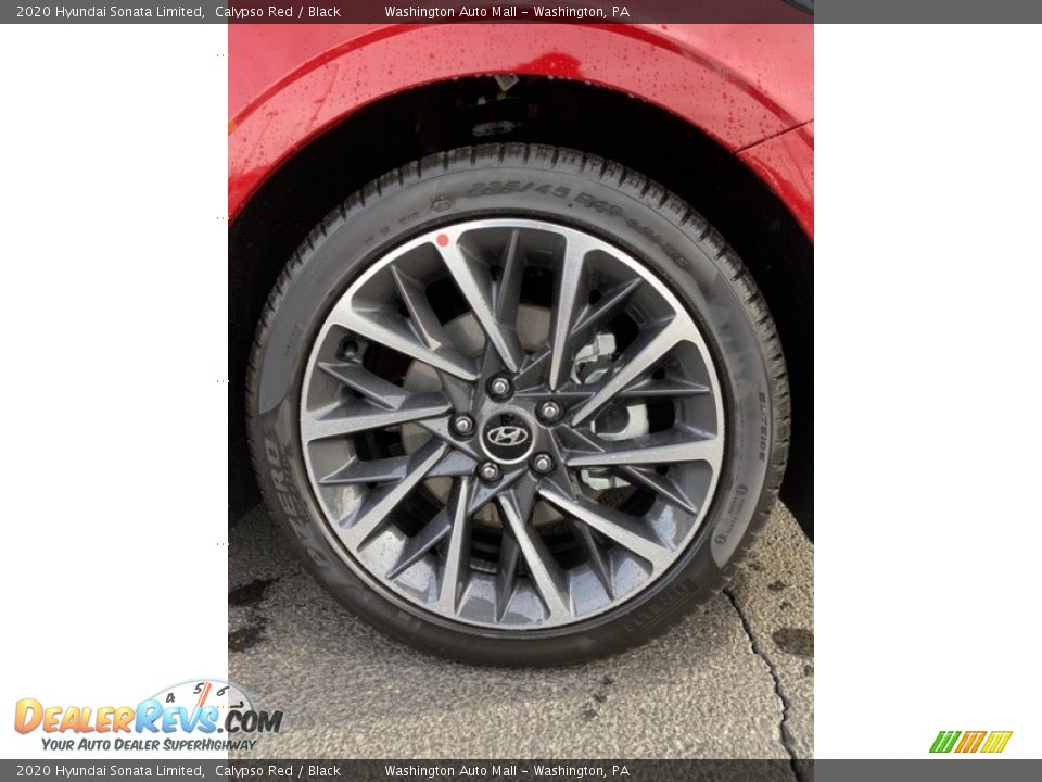 2020 Hyundai Sonata Limited Calypso Red / Black Photo #28