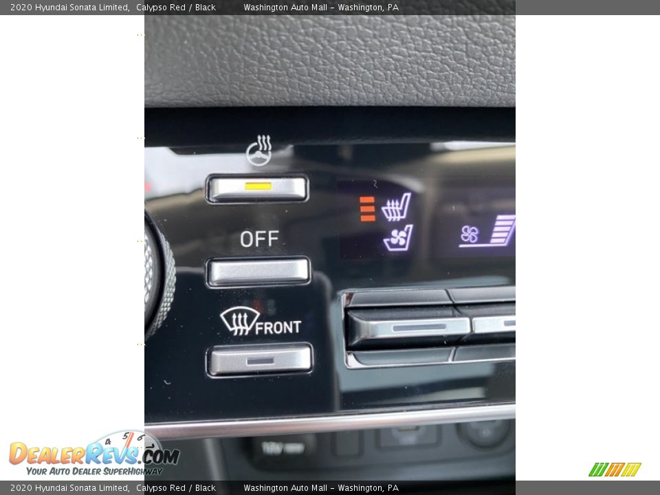2020 Hyundai Sonata Limited Calypso Red / Black Photo #35