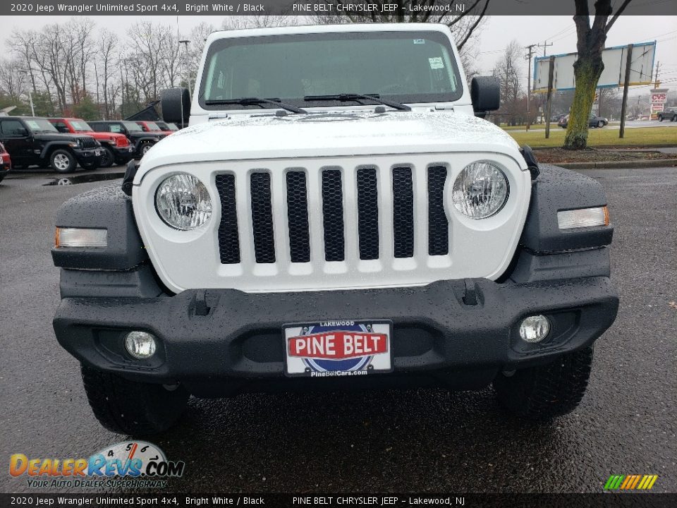 2020 Jeep Wrangler Unlimited Sport 4x4 Bright White / Black Photo #2