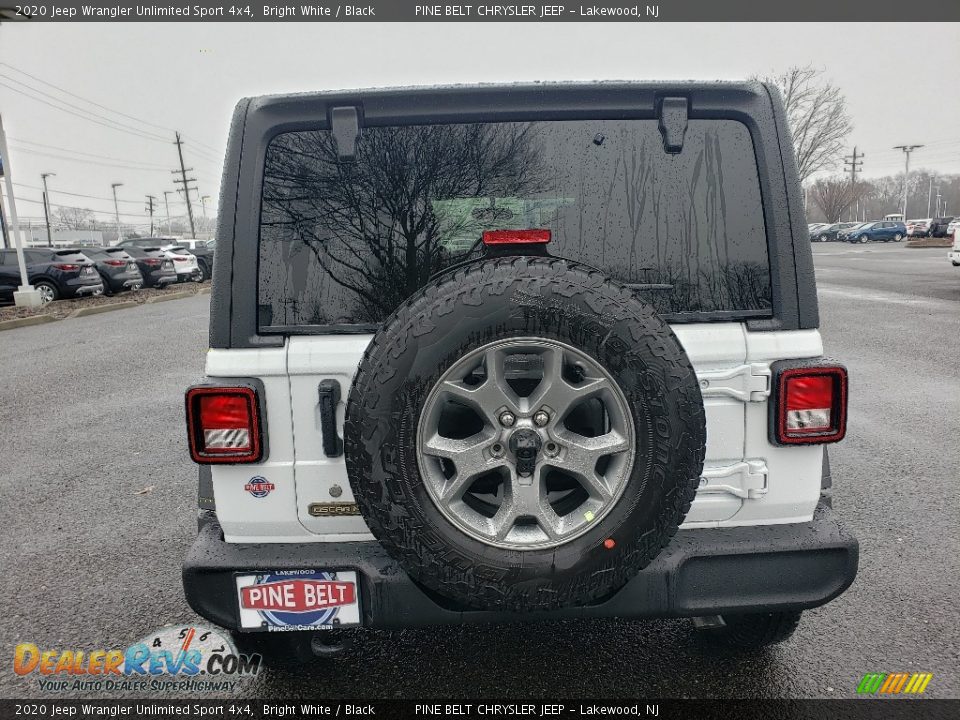 2020 Jeep Wrangler Unlimited Sport 4x4 Bright White / Black Photo #5