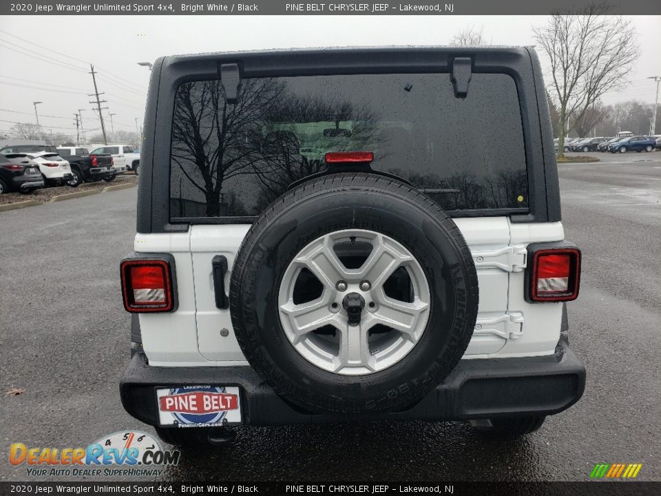 2020 Jeep Wrangler Unlimited Sport 4x4 Bright White / Black Photo #5