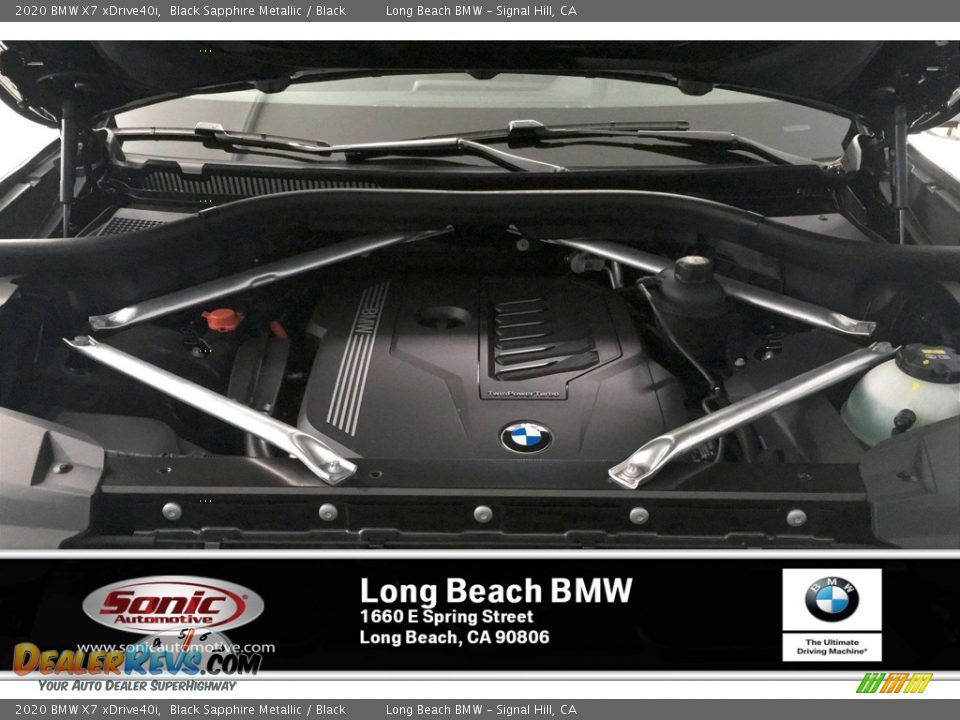 2020 BMW X7 xDrive40i Black Sapphire Metallic / Black Photo #8
