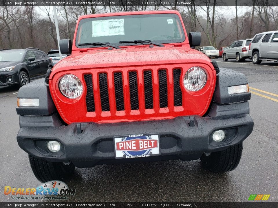 2020 Jeep Wrangler Unlimited Sport 4x4 Firecracker Red / Black Photo #2