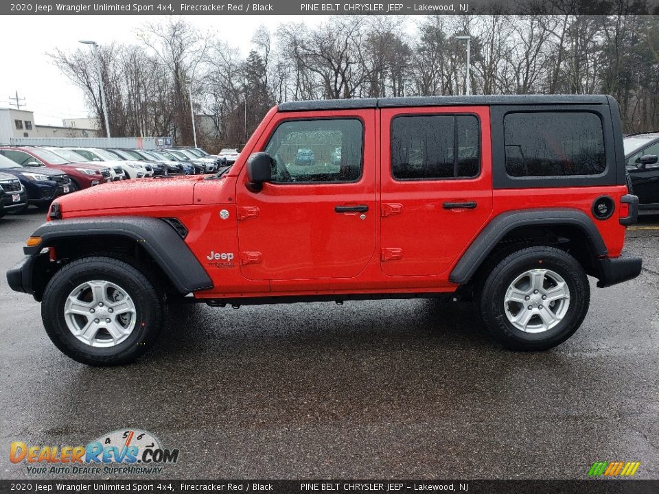 2020 Jeep Wrangler Unlimited Sport 4x4 Firecracker Red / Black Photo #3