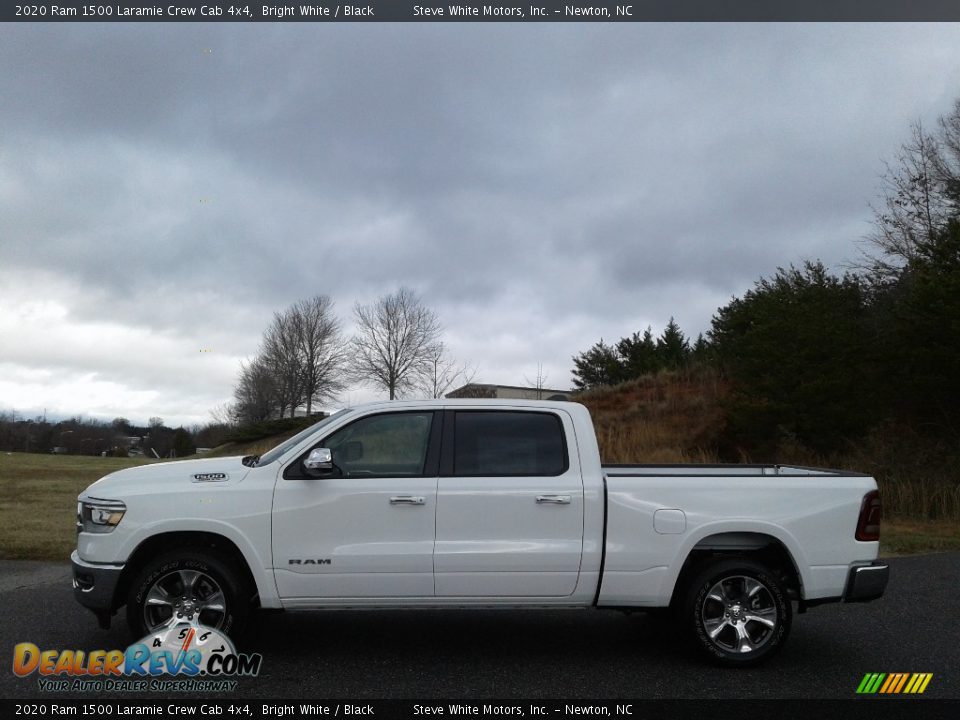 2020 Ram 1500 Laramie Crew Cab 4x4 Bright White / Black Photo #1